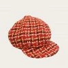 Anna Sui Neo Plaid Cap Red Resort '22