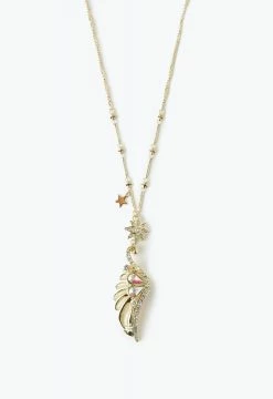 Vendome Wing Necklace Gold ACCESSORIES