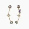 Vendome ACCESSORIES Butterfly Starry Night Earrings Lavender