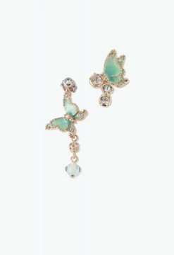Vendome Butterfly Earrings Green