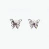 Vendome ACCESSORIES Ribbon Butterfly Earing Silver