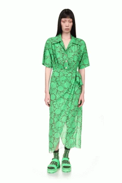 Anna Sui Bird Of Paradise Shirt Dress