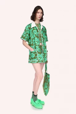 Anna Sui Tropical Havana Cabana French Terry Jacket