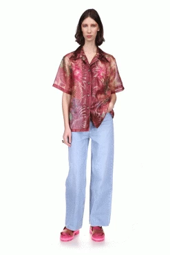 Anna Sui Tropical Paradise Button Down Top Spring '22