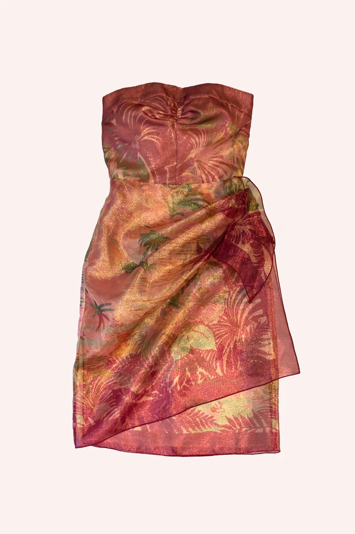 Anna Sui Spring '22 Tropical Paradise Sarong Dress 5 Anna Sui Spring '22 Tropical Paradise Sarong Dress