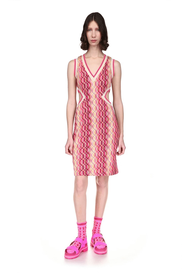 Anna Sui Wave Rider Knit Cutout Dress Spring '22 4 Anna Sui Wave Rider Knit Cutout Dress Spring '22