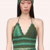 Anna Sui Ombre Hand Crochet Camisole By Konry K Jungle Green