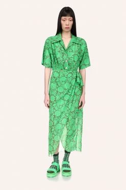 Anna Sui Bird Of Paradise Shirt Dress