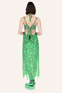 Anna Sui Spring '22 Bird Of Paradise Halter Dress
