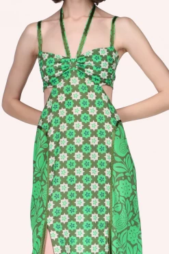 Anna Sui Spring '22 Bird Of Paradise Halter Dress