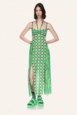 Anna Sui Spring '22 Bird Of Paradise Halter Dress