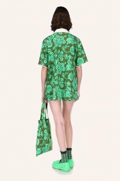 Anna Sui Tropical Havana Cabana French Terry Jacket