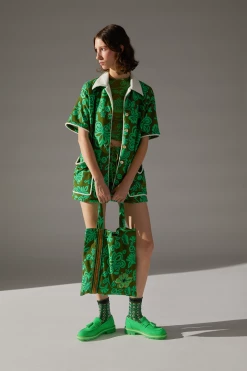 Anna Sui Tropical Havana Cabana French Terry Jacket