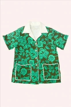 Anna Sui Tropical Havana Cabana French Terry Jacket