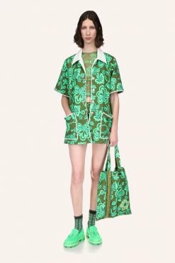 Anna Sui Tropical Havana Cabana French Terry Jacket