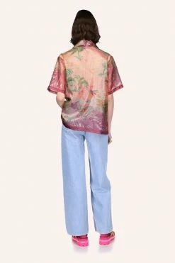 Anna Sui Tropical Paradise Button Down Top Spring '22