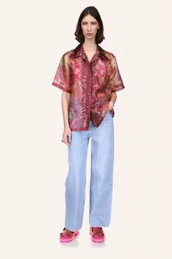 Anna Sui Tropical Paradise Button Down Top Spring '22
