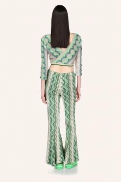 Anna Sui Spring '22 Wave Rider Knit Wrap Top