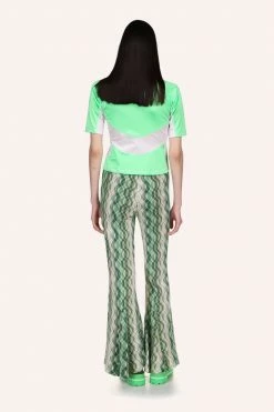 Anna Sui Spring '22 Neon Spandex Surf Top