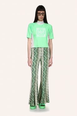 Anna Sui Spring '22 Neon Spandex Surf Top
