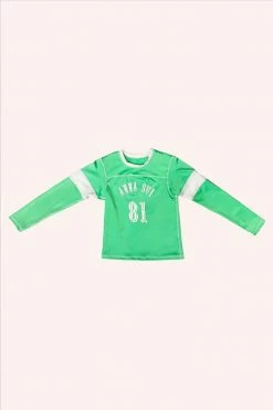 Anna Sui Spring '22 Neon Spandex Football Jersey