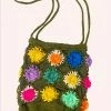 Anna Sui Rainbow 3D Floral Hand Crochet Bag Spring '22