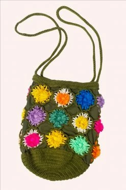 Anna Sui Rainbow 3D Floral Hand Crochet Bag Spring '22