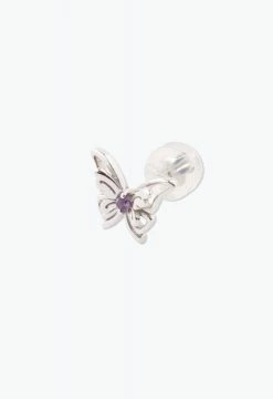 Vendome ACCESSORIES Ribbon Butterfly Earing Silver