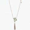 Vendome Butterfly Trio Statement Necklace Green ACCESSORIES