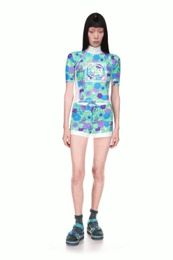Anna Sui Beckoning Blossoms Surf Top Orchid