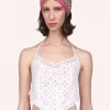 Anna Sui Spring '22 Enchanting Eyelet Halter Top