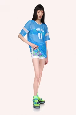 Anna Sui Sheer Mesh Football Tunic
