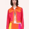 Anna Sui Spring '22 Colorblock Denim Jacket