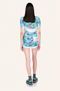 Anna Sui Beckoning Blossoms Surf Top Orchid