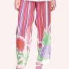 Anna Sui Spring '22 Dazzling Dahlia Stripe Drawstring Pants