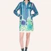 Anna Sui Dazzling Dahlia Stripe Button Down Dress 2 Anna Sui Dazzling Dahlia Stripe Button Down Dress