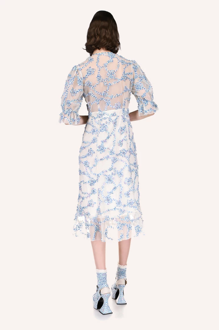 Anna Sui Ring Around The Rosie Puff Sleeve Tulle Dress 7 Anna Sui Ring Around The Rosie Puff Sleeve Tulle Dress