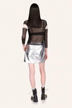 Anna Sui Sheer Mesh Football Jersey