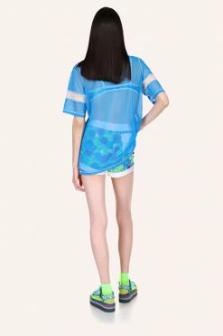 Anna Sui Sheer Mesh Football Tunic