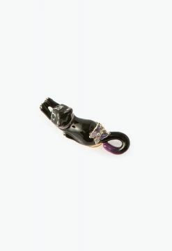Vendome Cat Brooch Black ACCESSORIES