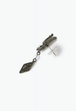 Vendome Butterfly Earrings Black