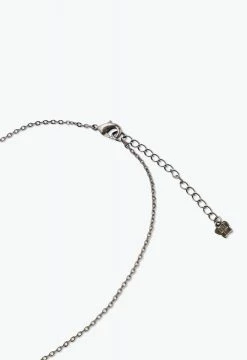 Vendome ACCESSORIES Butterfly Crescent Wand Necklace Aqua