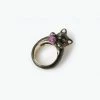 Vendome Cat Ring Black