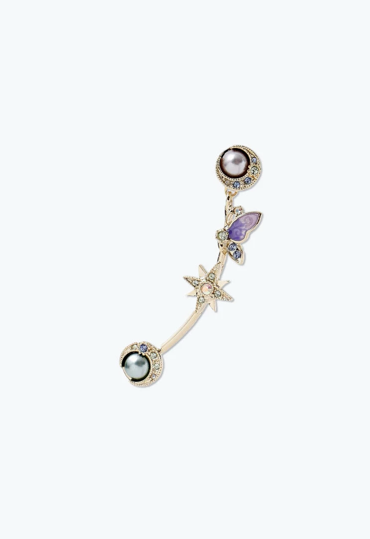Vendome ACCESSORIES Butterfly Starry Night Earrings <br> Lavender 5 Vendome ACCESSORIES Butterfly Starry Night Earrings Lavender