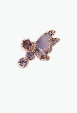 Vendome ACCESSORIES Butterfly Earrings Purple