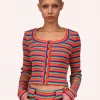Anna Sui Rainbow Stripe Sweater