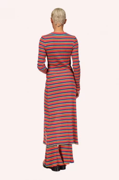 Anna Sui Rainbow Stripe Dress <br> Rainbow 11 Anna Sui Rainbow Stripe Dress Rainbow