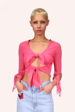 Anna Sui Summer '22 The Gisele Top Pink