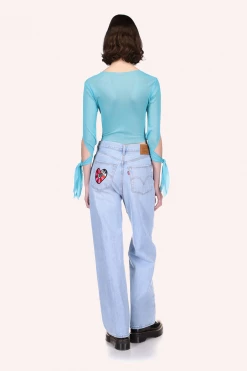 Anna Sui The Gisele Top <br> Seafoam 11 Anna Sui The Gisele Top Seafoam