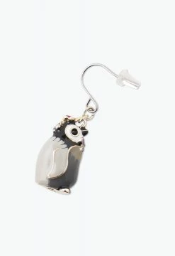 Vendome Baby Penguin Butterfly Earing Black